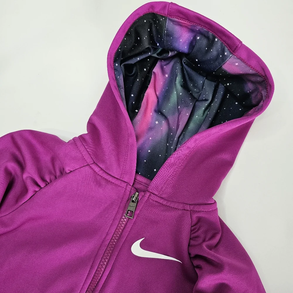 Nike Fuchsia Hoodie and Galaxy Leggings - Picture 6 of 8